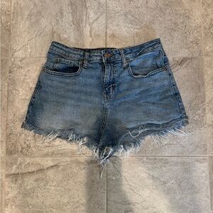 Wild Fable Blue Frayed Jean Shorts